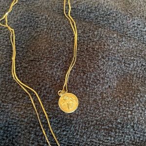 10 KT Gold Cherub Necklace